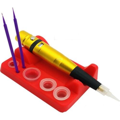 1pc silicone tattoo tools holder tattoo cup stick pad electric pen machine bracket square shelf base accessories