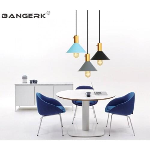 Nordic Modern Iron LED Pendant Light Switch Loft Industrial Decor Dining Room Hanging Lamp Home Pendant Lighting Fixtures