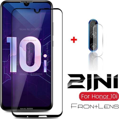 2-in-1 camera on glass honor 10i display screen protector glasses honer 10 lite light i i10 10lite honor10i hry-lx1t lens film