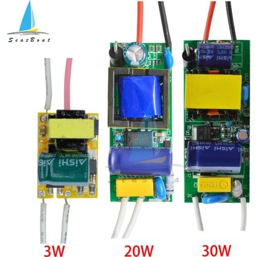 LED Driver 100mA 600mA 900mA 3W 20W 30W LED Power Supply Unit Lighting Transformers For Driver Led Strip Light DIY