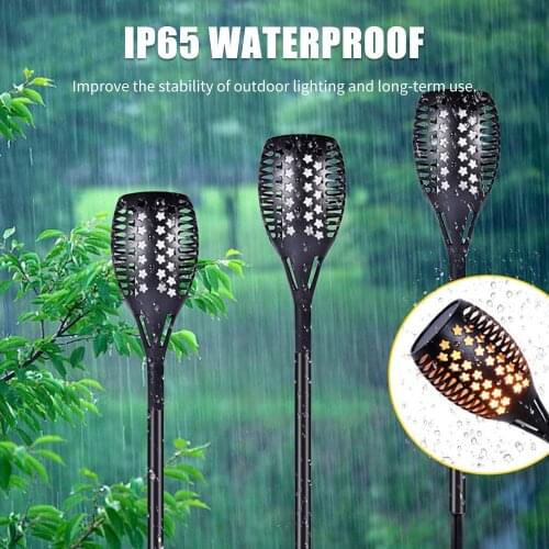 LED Solar Lights Garden Wall Light Warm White LED Solar Powered Pathway Lights Walkway Lawn Patio Backyard Lighting Outdoor