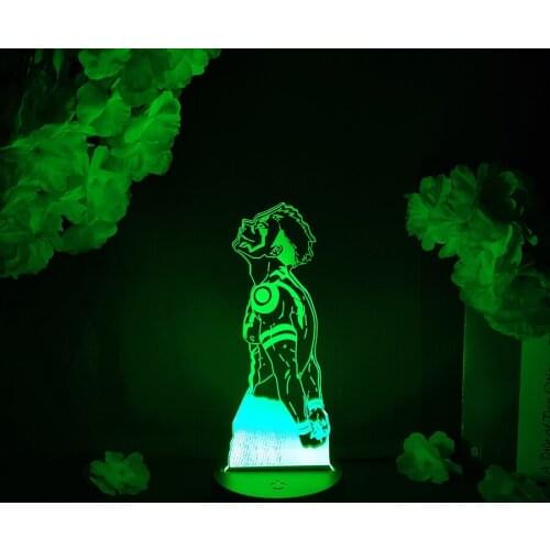 LED Light Anime Jujutsu Kaisen Figure Acrylic Night Lamp RGB Flashing Cool Gift 3D Hologram Lighting Effect Child Room Decor