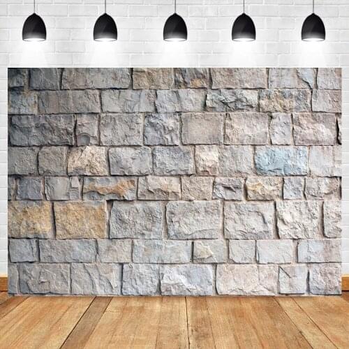 Laeacco Vintage Gray Castle Stone Wall Photo Background Photophone Baby Child Portrait Vinyl Photography BackdropPhoto Studio