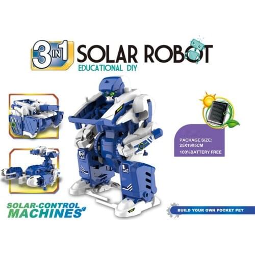 Stem Toys 3 In 1 Educational Toys Solar Robot Toys Science Kit Solar Powered Blocks Toys For 8-10 Years Old Boys