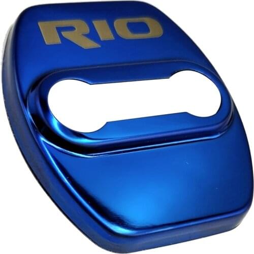 Car Door Lock Protective Cover Buckle For KIA RIO 2 3 4 5 Xline x line 2007 -2016 2017 2020 Auto Sticker Car Styling Accessories