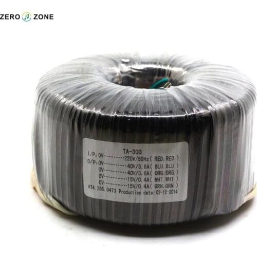 ZEROZONE TA-300 300W Toroidal Transformer 300VA Dual 40V+ Dual 15V Power Supply Transformer