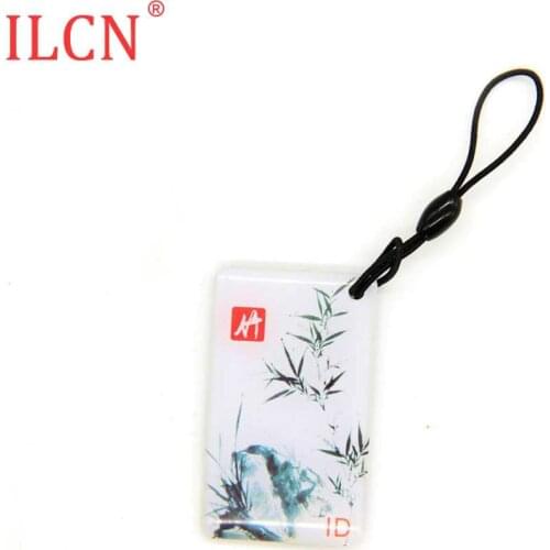 125khz ID Dropping Glue Waterproof Read Only Keyfobs Token Tag Proximity Card EM4100 TK4100 Bamboo Keychain Access Control 1pcs