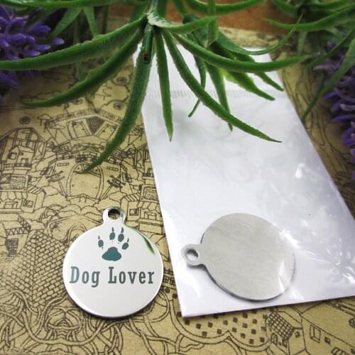 20pcs--" Dog Lover version 2 "stainless steel charms 5 styles for choosing DIY Charms for necklace bracelets