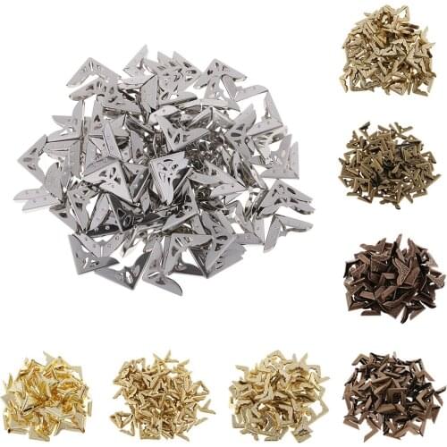 100 Pieces Fine Side Book Corner / Folder / Albums / Menus / Scrapbook Protector