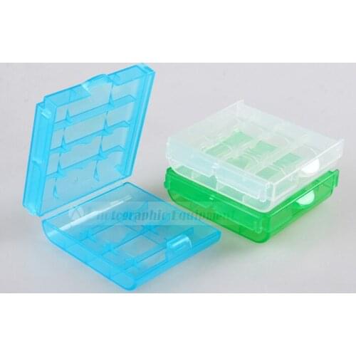 12pcs AA AAA Li-ion Accumulator Battery Storage Box Plastic Case SB600 SB800 SB900 580EX 430EX 600EX YN 560III Flash Accessories