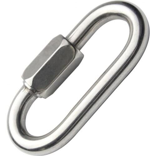 80% Hot Sale 1Pc Stainless Steel Carabiner Screw Locking Gate Hook Snap Clip Outdoor Tool