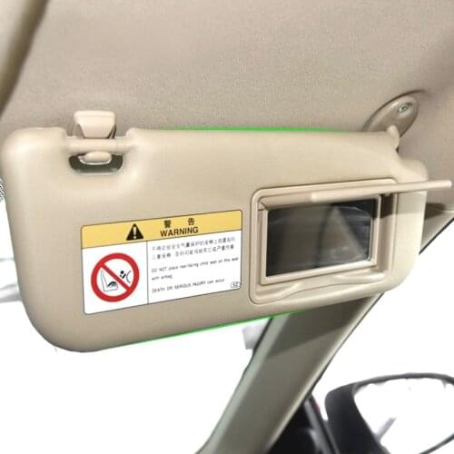 Car Sun Visor Panel Sunvisor with Makeup Mirror 74320-02B20 For Toyota Corolla E160 E170 2014 2015 2016 2017