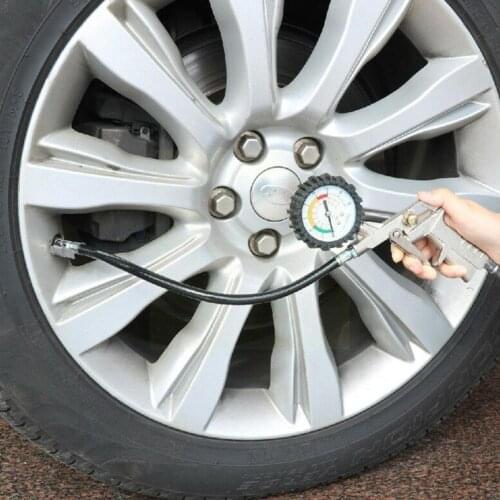 Auto Tire Pressure Gauge For Car Motorcycle Suv Inflator Pumps Compressor Repair Gun Ti I3l4 Pressure Tools Type For Air Du T7b8