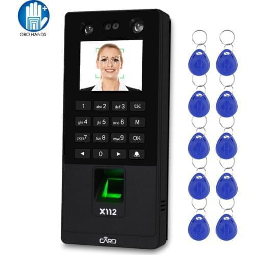 Biometric Facial Access Control Keypad System RFID Fingerprint Time Attendance Machine Support Face Password TCP/IP Network USB