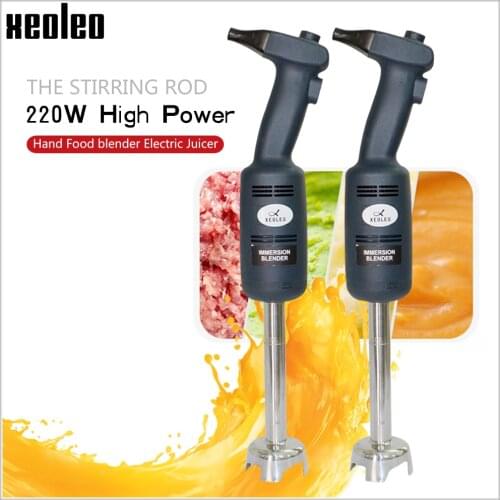 XEOLEO 220W Hand blender Smoothie maker Stepless Food processor Commercial Immertion blender Heavy duty Handheld Food blender