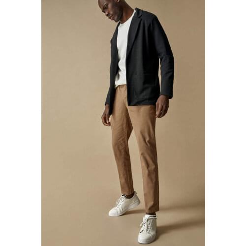 DeFacto Spring Man Pants & Bottoms Tapered Fit Cotton Trousers Mens Male Casual Fashion Streetwear-T6292AZ21SP