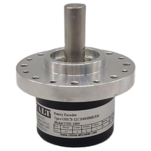 CALT DIY rotary encoder 12mm solid shaft GHS73-12C1000BMK526 1000 impulse encoder replace for VDD-1000