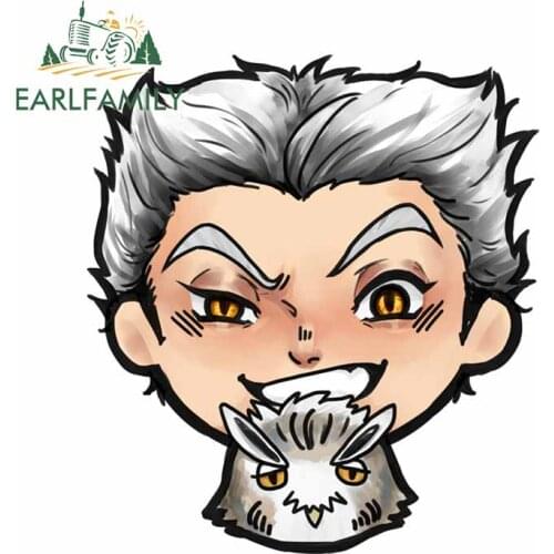 EARLFAMILY 13cm x 11.8cm for Haikyuu Car Stickers Anime Campervan Decal Waterproof Car Accessoires Vinyl Funny Scratch-Proof
