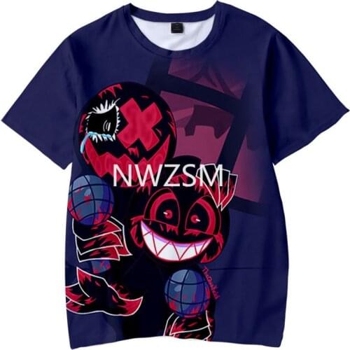 Anime T Shirt Friday Night Funkin 3d Men Fashion T-Shirt Kids Boy Tshirts Girl Hip Hop Tops Tees Camiseta Boys Clothing Children