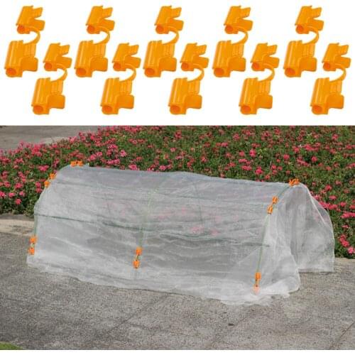 Greenhouse Clamps Film Fixed Fittings Wind Clip Hoop Clips Garden Agriculture Tools Material: PP Size: 1.5 X 0.43 Inches 11mm
