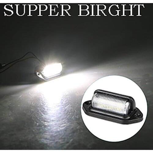 Xenon White LED License Plate Light 12-24V DC taillights For Truck SUV Trailer Van RV Boat Dome/Cargo Lights or Under Hood Light