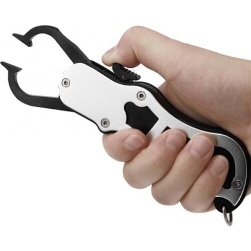60%HOT Portable Aluminum Fishing Clamp Strong Control Device Clip Lure Pliers Tool