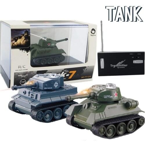 RC Battle Tank Toys Mini Plastic Material Battery Power Tank Remote Control Army Tanks Infrared Tanks Toys for Children toy
