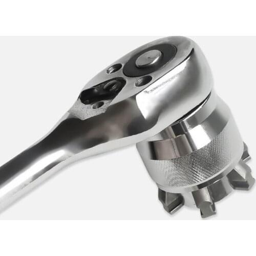 Mintiml 3/8 Inch Drive 10-19 mm Adjustable Hex Universal Magic Socket Torque Wrench Multi Drill Attachment Magical Tool