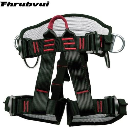 Outdoor Camping Safety Belt 25KN Outdoor Rock Climbing Expand Training Half Body Harness Protective Supplies Survival Equipment