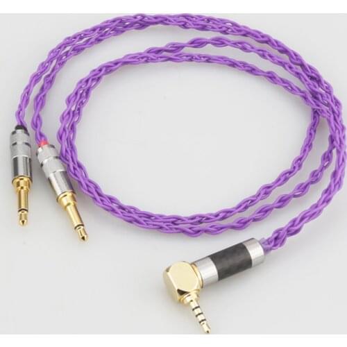 New 2.5mm Right Angled Balanced 8Cores Silver Plated Head[phone Upgraded Cable For Focal Elegia elear Focal Clear Pro Headphone