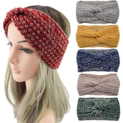 PROLY New Fashion Women Turban Warm Knitted Headband Winter Spring High Elastic Hair Band Adult Headwear Hair Accessories