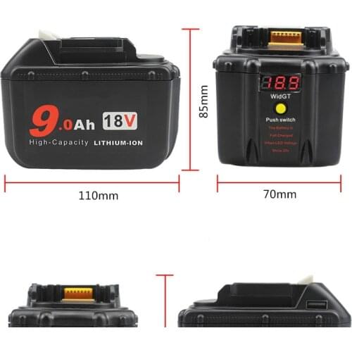 New 9000mah 9.0Ah L-ion Battery for 18V makita Built-in Sony-vtc6 Batteries Inside