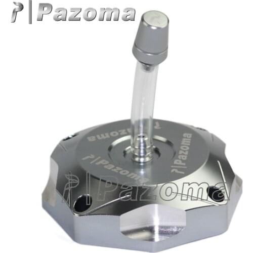 PAZOMA Titanium Aluminum Motocross Supermoot Fuel Gas Tank Cap Cover For Suzuki LT-Z250 2004-2009