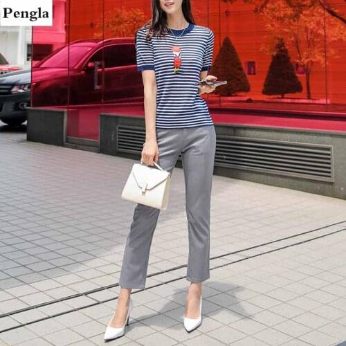 Pengla Womens Striped T-shirts