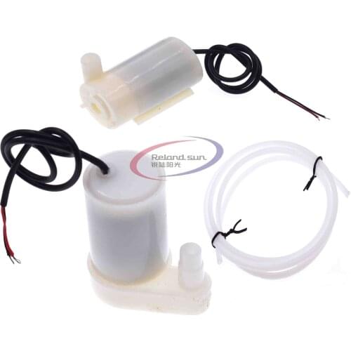 Mini Micro Submersible Water Pump 100L/H DC 3V Low Noise Brushless Motor Pump horizontal vertical 1m soft hose
