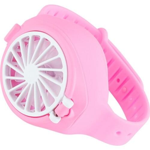 Handheld Electric Mini Watch Simple Fan Portable Summer rechargeable USB Folding Fashion Pocket Small Fan