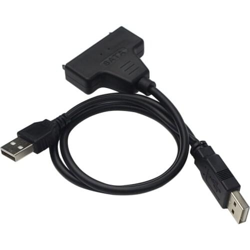 Raspberry pi 3 USB 2.0 to SATA 7+15 Pin Cable Adapter for 2.5" HDD Hard Drive with USB Power Cable