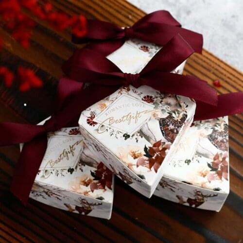 Luxurious High quality Diamond Shape Wedding Favors and Gifts Boxes Baby Shower Candy Box Birthday Party Decoration for Guest