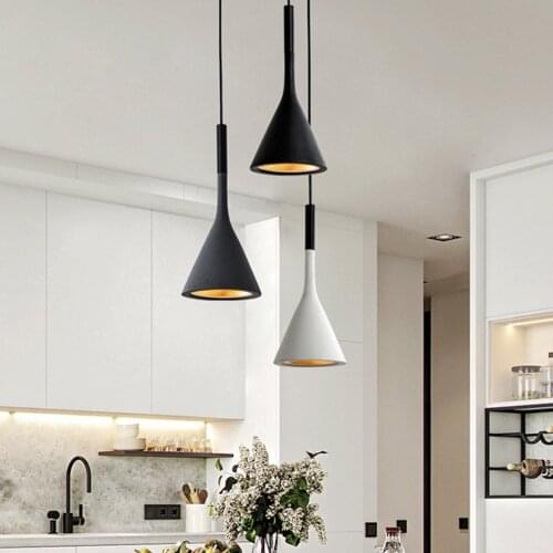 LED Chandelier Nordic Modern Kitchen Lamps Bars Family Bedrooms Hanging Lamps Chandeliers Coffee Shops Without Bulb
