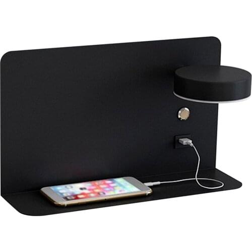 LED Wall Lights With Switch And USB Interface Lamp Fixture Corridor Aisle Lighting Indoor Art Luminaire