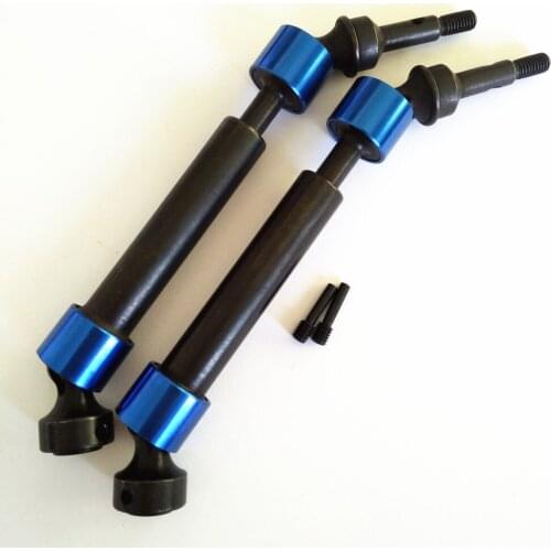 2pcs Hard Steel Splined CVD Driveshaft Axles For Traxxas 1/10 E-Revo Summit Revo 3.3 E-MAXX T-MAXX 5451X