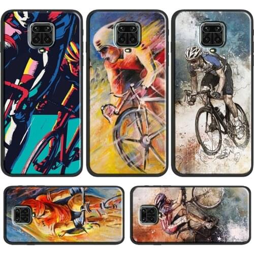 Bike Cycling Phone Case For Xiaomi Redmi Note 10 Pro 9S 8T 7 8 Note 9 Pro Cover For Redmi 9C 9T 9A 8A