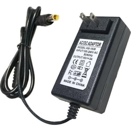 15V 3A 6.4*4.4 Ac/Dc Adapter Charger Compatible with For Sony SRS-X55 SRS-BTX500 SRS-XB3 Portable Bluetooth Speaker Power Supply
