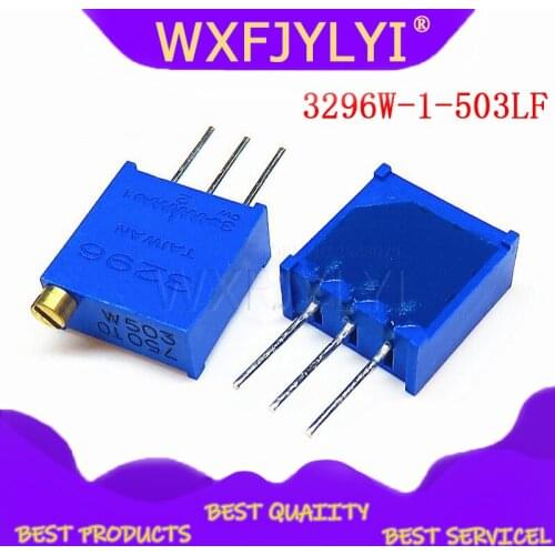 10pcs 3296W-1-503LF 3296W 50K ohm 503 3296W-1-503 3296W-503 W503 Trimpot Trimmer Potentiometer
