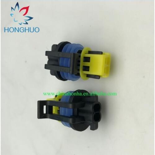 100pcs/lot 2 Pin/Way Waterproof Female Automotive Connector Plug ForDelphi 15336024