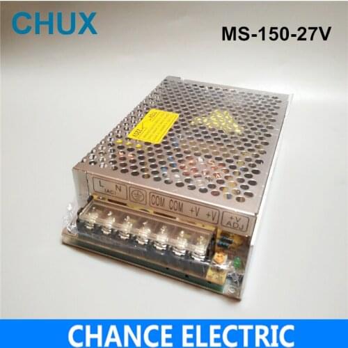 150W 27V 5.6A Small Volume Single Output Switching power supply for LED Strip light AC to DC(MS-150-27) free shipping