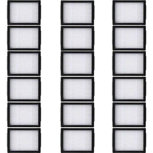 18 Replacement Filter Elements for IRobot Roomba E5 E6 I7 I7 Plus 5150 5150 6198 7150 7550 E&I Series Vacuum Cleaner