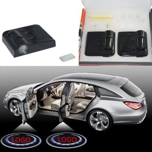 2PCS Universal Car Led Door Welcome Laser Projector Logo Ghost Shadow Light Auto Accessories Lamp