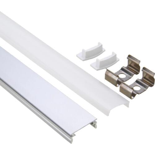 30/50cm U/V/YW-Style LED Bar Lights Aluminum Channel Holder Milk Cover End Up Lighting Accessory For LED Strip Light MAYITR