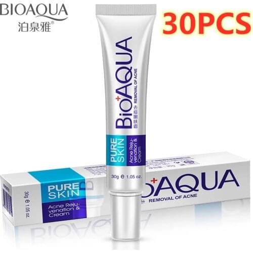 30PCS Removal Acne Cream Anti Acne Treatment Cream Smooth Skin Moisturizing Whitening Acne Scar Pores Oil Control Skin Care